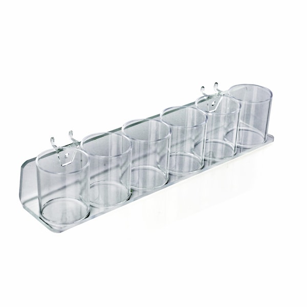 6 Cup Tray Pegboard or Slatwall, PK2